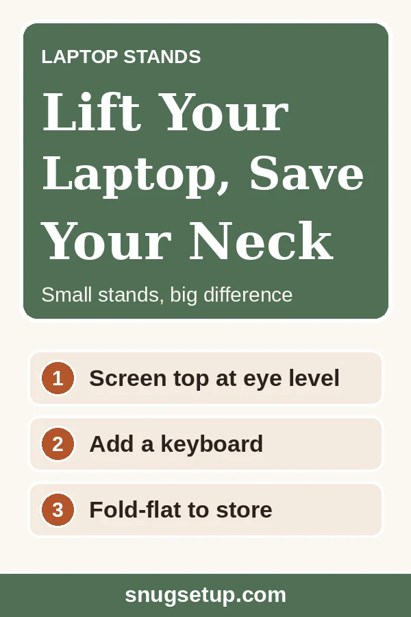 Pin: The Best Laptop Stands for Small Desks (2026)