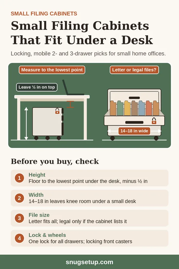 Pin: Best Small Filing Cabinets for Home Offices: Locking, Mobile and Under-Desk Picks (2026)